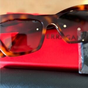 Salvatore Ferragamo Brown Tortoise Sunglasses